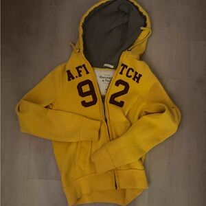 Vintage Abercrombie & Fitch Yellow Hoodie